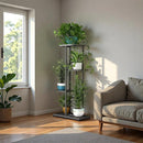 4-Tier Metal Plant Stand – Indoor & Outdoor Flower Pot Display Shelf