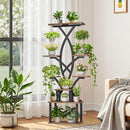 8-Tier Indoor Plant Stand with Grow Lights, Storage Drawer & Hooks – 65-Inch Tall Plant Shelf