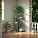 4-Tier Metal Plant Stand – Indoor & Outdoor Flower Pot Display Shelf