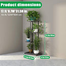 4-Tier Metal Plant Stand – Indoor & Outdoor Flower Pot Display Shelf