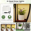 10-Tier Indoor Plant Stand with Grow Lights – 63-Inch Tall Plant Shelf