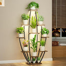 10-Tier Indoor Plant Stand with Grow Lights – Tall Plant Shelf