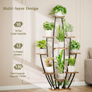 10-Tier Indoor Plant Stand with Grow Lights – Tall Plant Shelf