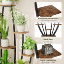 10-Tier Indoor Plant Stand with Grow Lights – Tall Plant Shelf