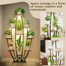 10-Tier Indoor Plant Stand with Grow Lights – Tall Plant Shelf