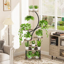 8-Tier Indoor Plant Stand with Grow Lights – 62-Inch S-Shaped Corner Plant Shelf