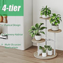 4-Tier Plant Stand Indoor Outdoor Corner Tiered Holder Shelf Display Rack