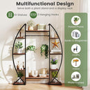 10-Tier Indoor Plant Stand with Grow Lights – 63-Inch Tall Plant Shelf