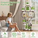 63-Inch Tall Indoor Plant Stand with Grow Lights – 10-Tier Plant Display Shelf